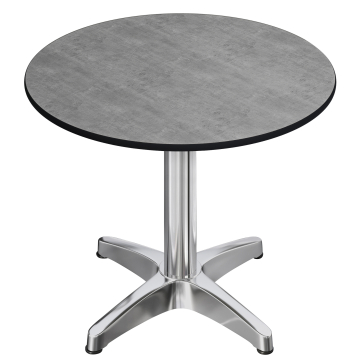 CPBL | HPL bistrobord | Ø:H 70 x 78 cm | Betong / aluminium | Ekstra vekt | Rundt