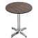 CPBL | HPL Compact Bistro Höjdbord | Ø 60 x 110 cm | Fällbar + Extra vikt | Ljus Wenge / Aluminium