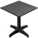 CPBL | HPL Bistro Table | W:D:H 70 x 70 x 78 cm | Anthracite / Aluminium Black | Foldable + additional weight | Square