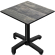 CPBC | HPL Bistro Table | W:D:H 70 x 70 x 78 cm | Rustic Pine / Aluminium | Additional Weight | Square