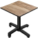 CPBC | HPL Bistro Table | W:D:H 70 x 70 x 78 cm | Sheesham / Aluminium | Foldable + additional weight | Square