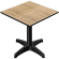CPBL | HPL bistrobord | B:D:H 60 x 60 x 78 cm | Eik / aluminium | Ekstra vekt | Torget