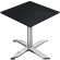 CPTG | Bistrobord | B:D:H 70 x 70 x 75 cm | Svart / aluminium | Sammenleggbar/tilleggsvekt