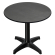 CPBL | HPL Bistro Table | Ø:H 60 x 78 cm | Anthracite / Aluminium Black | Foldable + additional weight | Round
