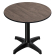 CPBL | HPL-bistro-pöytä | Ø:K 60 x 78 cm | wenge / alumiini | lisäpaino | pyöreä