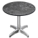 CPBL | HPL bistrobord | Ø:H 70 x 78 cm | Stein / aluminium | Ekstra vekt | Rundt