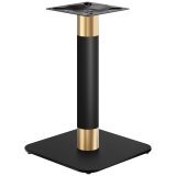 OVAL | Bistro table frame | Gold/Black | Height: 71 cm | Column: Ø 7.6 cm | Base plate: 50 x 50 cm
