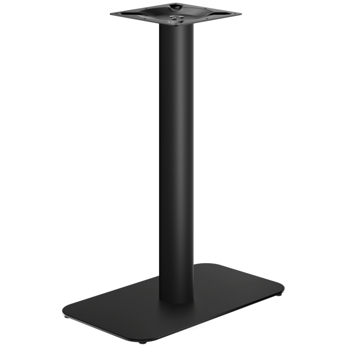 OVAL | Bistro Standing Table Frame | Black | Height: 104 cm | Column: Ø 7.6 cm | Base Plate: 40 x 70 cm
