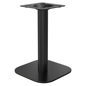 OVAL | Bistro table frame | Black | Height: 71 cm | Column: Ø 7.6 cm | Base plate: 50 x 50 cm