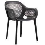 PALAWAN | Silla con Cuenco | Negro | Plástico | Apilable