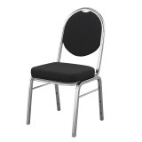 PAOLA | Banquet Chair | Black | Fabric | Stackable