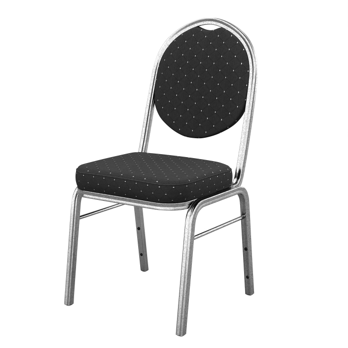 PAOLA | Banquet Chair | Black | Fabric | Stackable