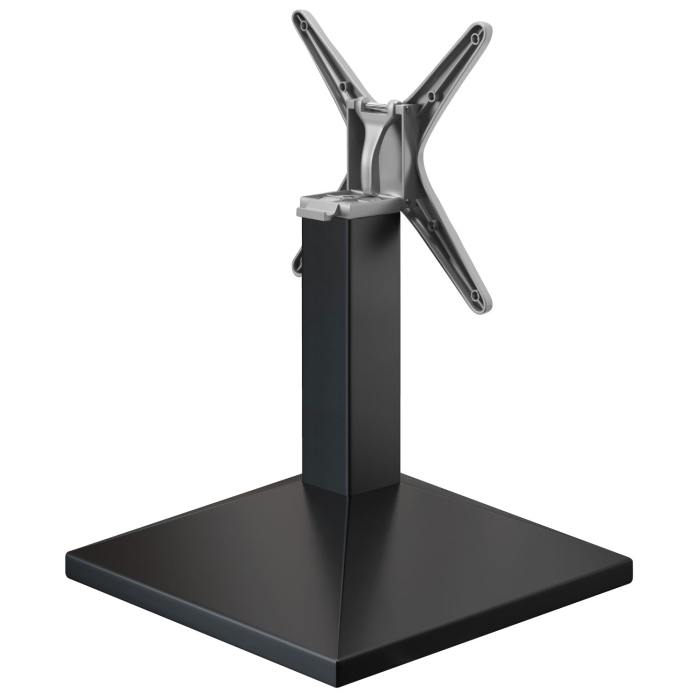 PALMA | Bistro Lounge Tischgestell | Schwarz | Fuß: 50 x 50 cm | Säule: 8 x 40 cm | Klappbar