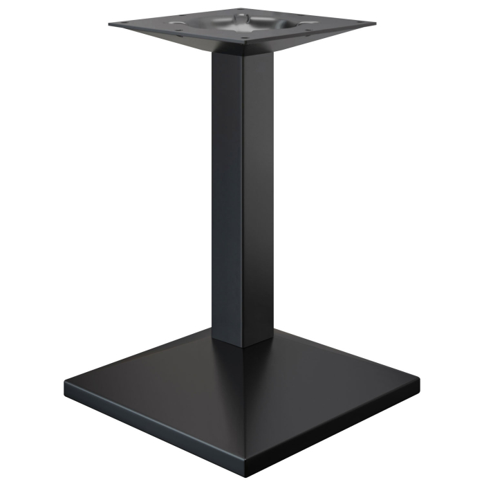 PALMA | Bistro Tischgestell | Schwarz | Fuß: 45 x 45 cm | Säule: 8 x 76 cm