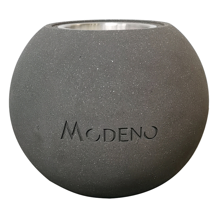 PAFFU| Ethanol Tischfeuerstelle | B:T:H 16 x 16 x 13 cm | Beton| Dunkel Grau