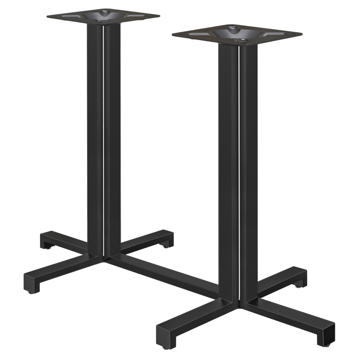 PALERMO | Bistro dobbeltstående bordstel | Højde: 105 cm | Fod: 115 x 58 cm | Sort