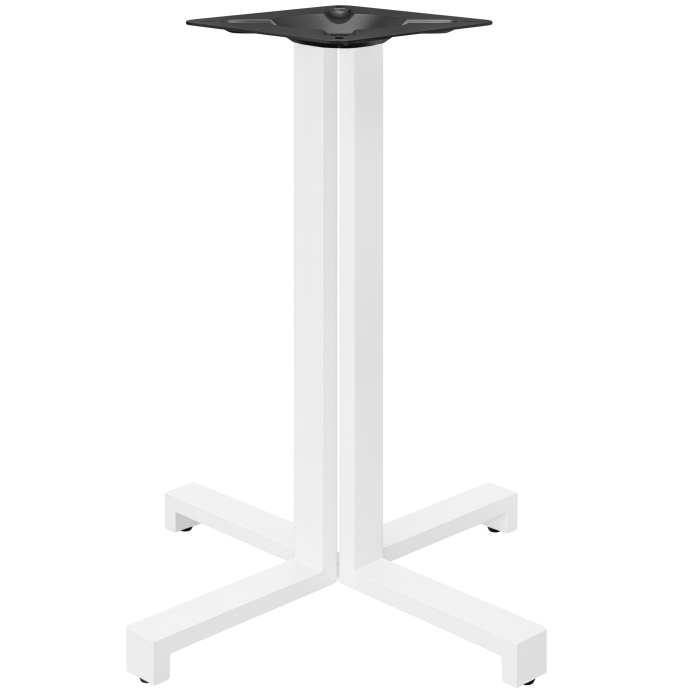 PALERMO | Bistro Stehtischgestell | Höhe: 105 cm | Fuß: 68 x 68 cm | Weiß