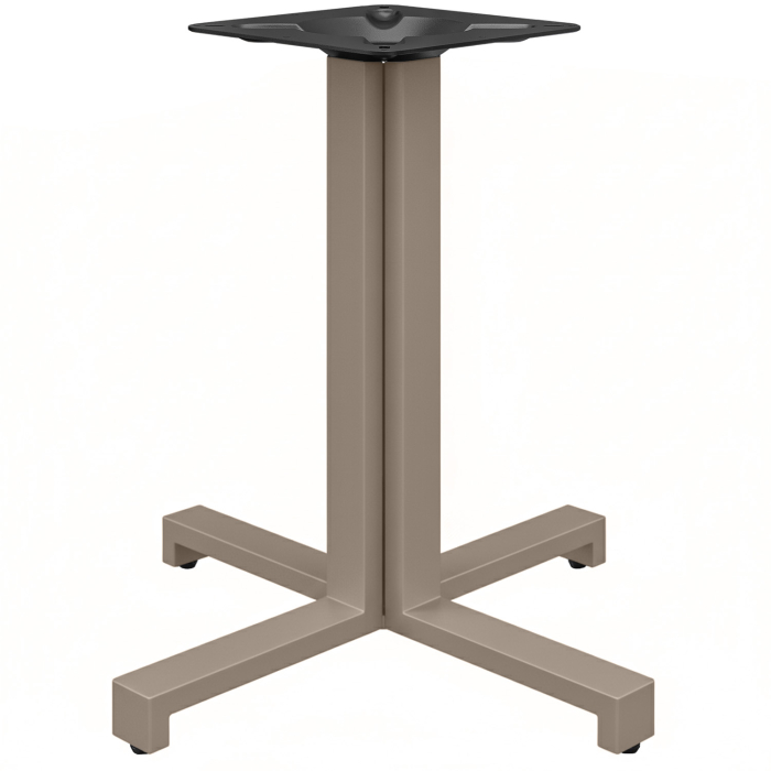 PALERMO | Structure de table bistro | Hauteur : 72 cm | Base : 58 x 58 cm | Taupe