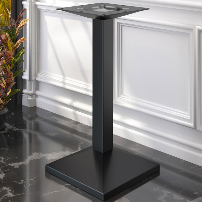 PALMA | Bistro Stehtischgestell | Schwarz | B:T 45 x 45 cm | Säule: 6 x 109 cm