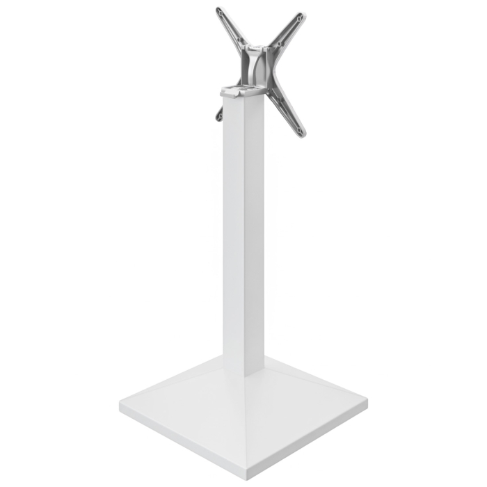 PALMA | Bistro Stehtischgestell | Weiß | B:T 50 x 50 cm | Säule: 8 x 109 cm | Klappbar