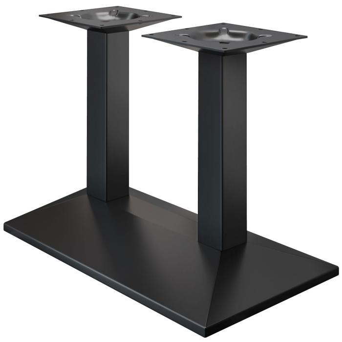 PALMA | Marco de mesa doble Bistro | Negro | An:Pr 40 x 73 cm | Columna: 6 x 76 cm
