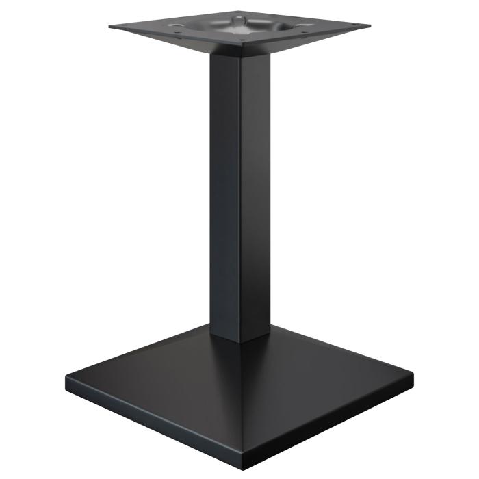 PALMA | Base de mesa para restaurante | Negro | Pie: 45 x 45 cm | Columna: 6 x 76 cm