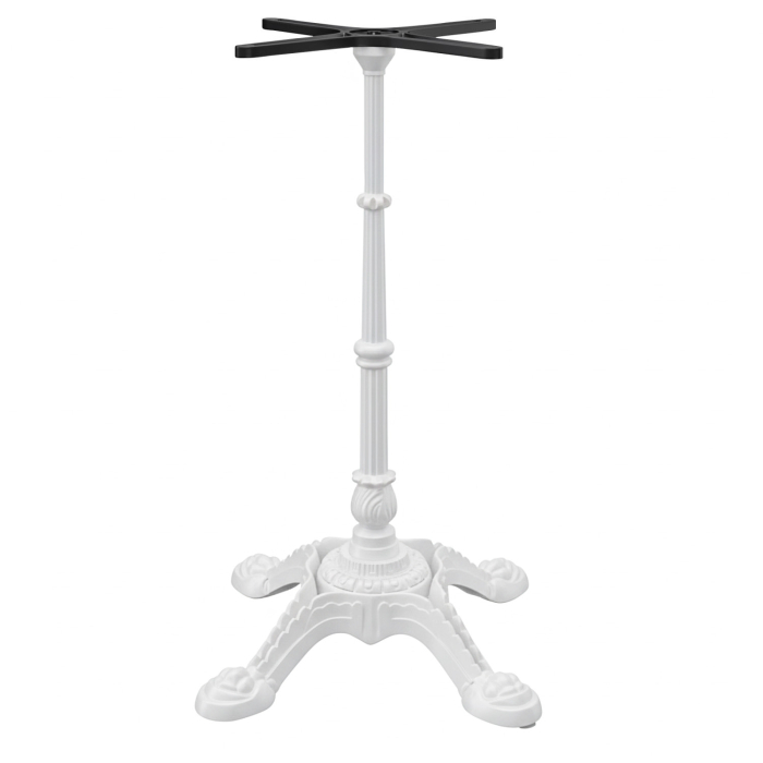 PARIS | Bistro Stehtischgestell | 4 Fuß | Fuß: Ø55cm | Säule: 108 cm | Weiß
