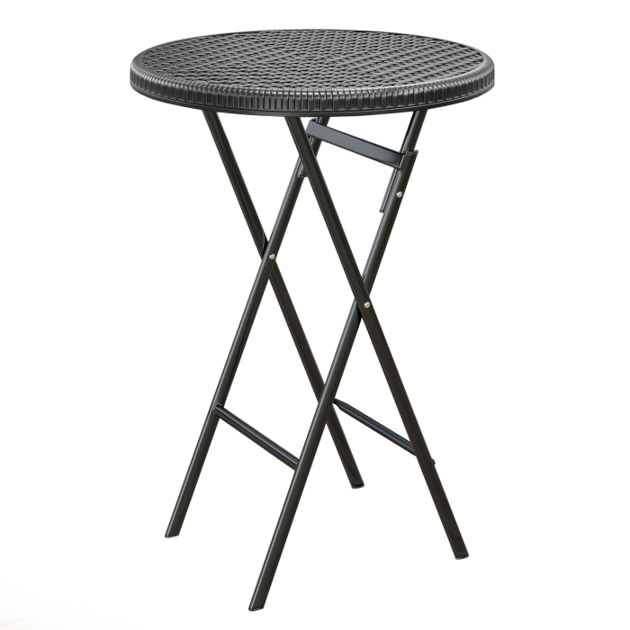 MIO | festbord | diameter 60 cm | Svart | Sammenleggbar