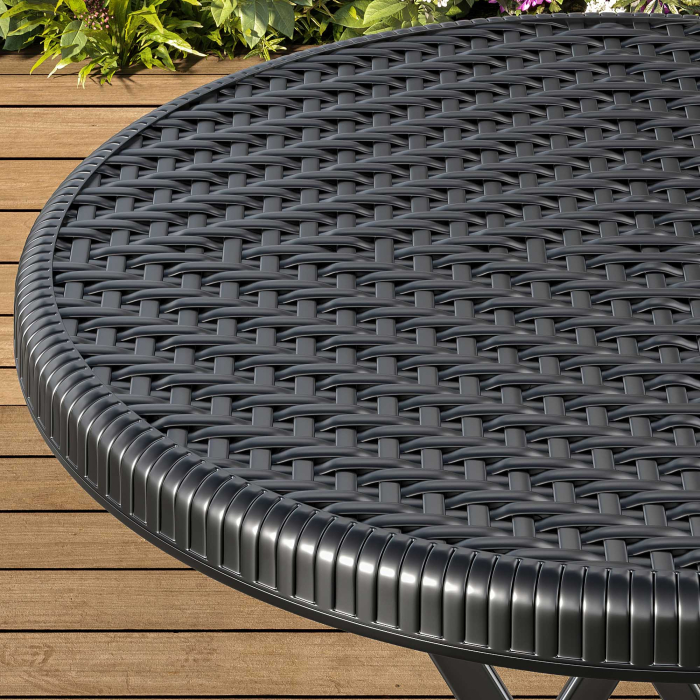 MIO | festbord | diameter 60 cm | Svart | Sammenleggbar