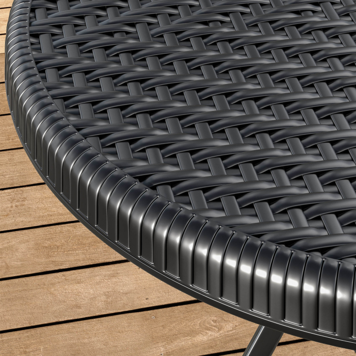 MIO | festbord | diameter 60 cm | Svart | Sammenleggbar