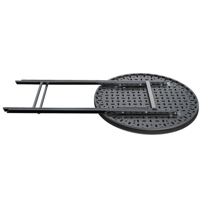 MIO | festbord | diameter 60 cm | Svart | Sammenleggbar