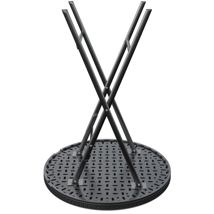 MIO | festbord | diameter 60 cm | Svart | Sammenleggbar