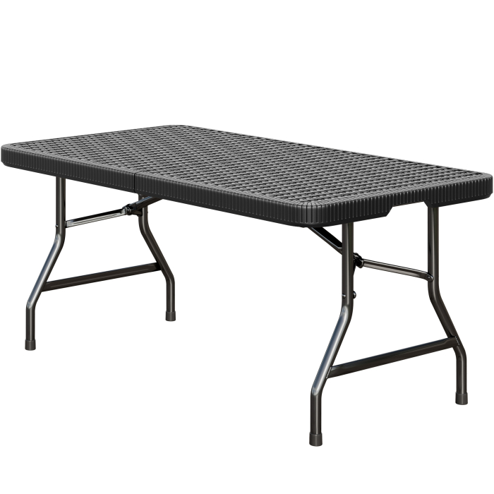 MIO | festbord | B: D 183 x 75 cm | Svart | Sammenleggbar