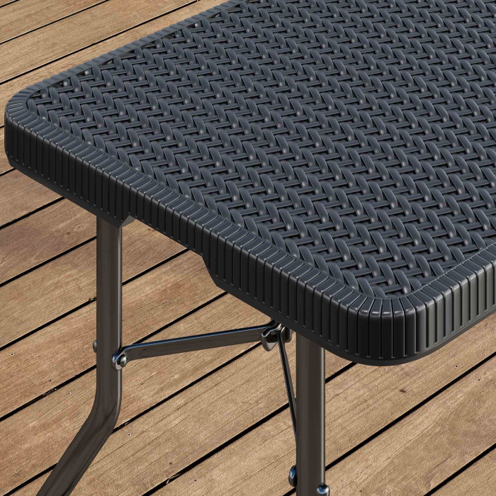 MIO | festbord | B: D 183 x 75 cm | Svart | Sammenleggbar