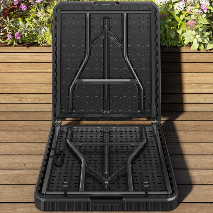 MIO | festbord | B: D 183 x 75 cm | Svart | Sammenleggbar