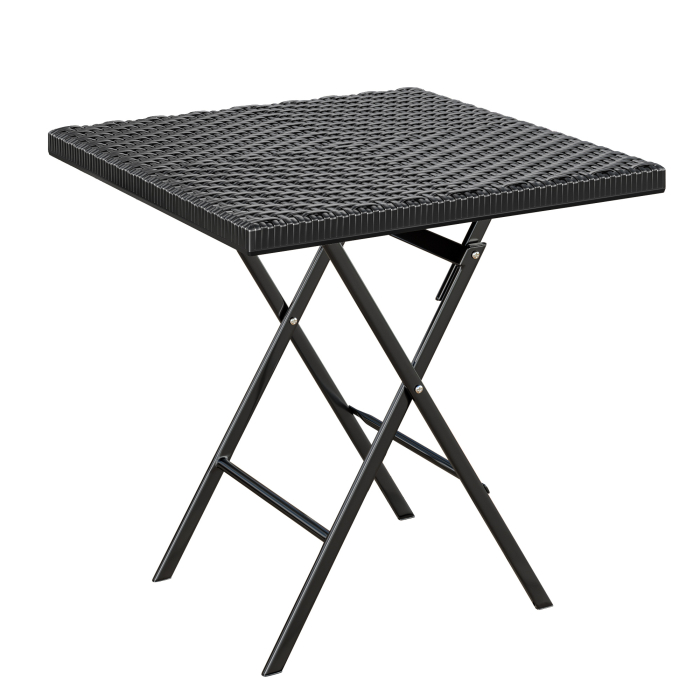 MIO | festbord | B: D 60 x 60 cm | Svart | plast | Sammenleggbar