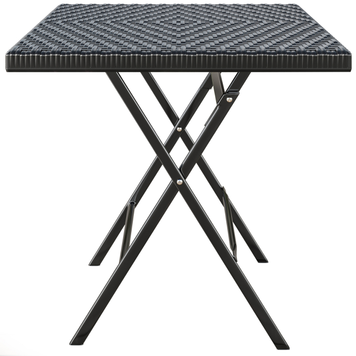 MIO | festbord | B: D 60 x 60 cm | Svart | plast | Sammenleggbar