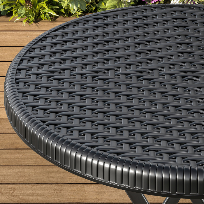 MIO | festbord | diameter 60 cm | Svart | Sammenleggbar