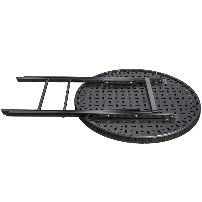MIO | festbord | diameter 60 cm | Svart | Sammenleggbar