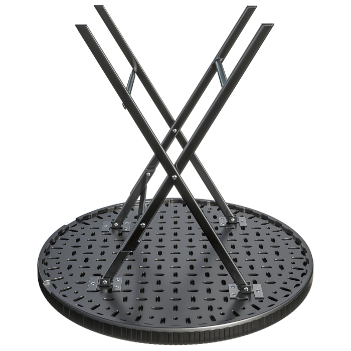 MIO | festbord | diameter 60 cm | Svart | Sammenleggbar