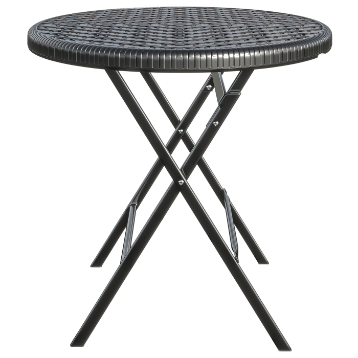 MIO | festbord | diameter 60 cm | Svart | Sammenleggbar