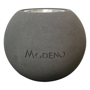 PAFFU| Ethanol Tischfeuerstelle | B:T:H 16 x 16 x 13 cm | Beton| Dunkel Grau