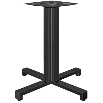 PALERMO | Struttura del tavolo Bistro | Altezza: 72 cm | Base: 58 x 58 cm | Nero