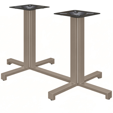 PALERMO | Bistro Dobbelt Bordramme | Højde: 72 cm | Foden: 125 x 68 cm | Taupe