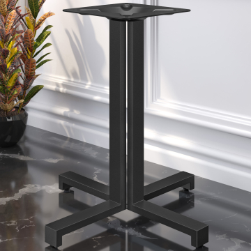 PALERMO | Bistro tafelpoot | Hoogte 71 cm | 59 x 59 cm | Zwart
