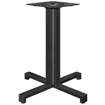 PALERMO | Bistro tafelpoot | Hoogte 71 cm | 59 x 59 cm | Zwart