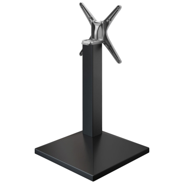 PALMA | Base per tavolo da ristorante | Nero | Piede: 50 x 50 cm | Colonna: 8 x 76 cm | Pieghevole