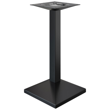 PALMA | Struttura del tavolo da bar Bistro | Nero | L:P 45 x 45 cm | Colonna: 8 x 109 cm