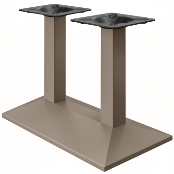 PALMA | Bistro dobbel bordramme | Taupe | B:D 40 x 73 cm | Søyle: 6 x 76 cm