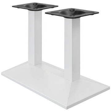 PALMA | Bistro Dobbel Bordramme | Hvit | B: 40 x 73 cm | Stolpe: 6 x 76 cm